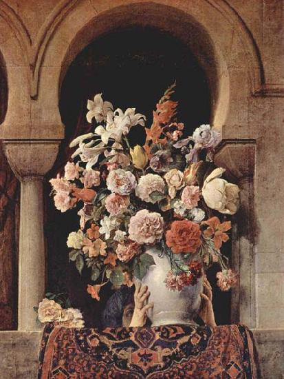 Francesco Hayez Vase of Flowers on the Window of a Harem France oil painting art